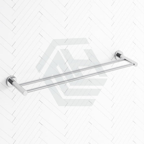 Euro Pin Lever Round Chrome Double Towel Rack Rail Cut To Size Rails