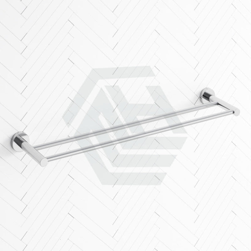 Euro Pin Lever Round Chrome Double Towel Rack Rail Cut To Size Rails