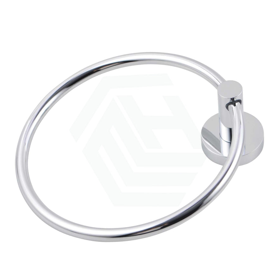 Euro Pin Lever Round Chrome Hand Towel Ring Bathroom Products