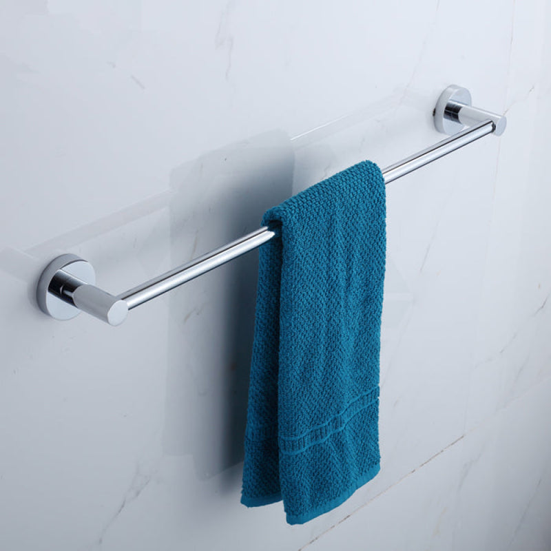 Euro Pin Lever Round Chrome Single Towel Rack Rail 900Mm Stainless Steel 304 Bathroom Products