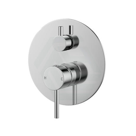 Euro Round Chrome Shower/Bath Mixer Diverter Wall Mixers With