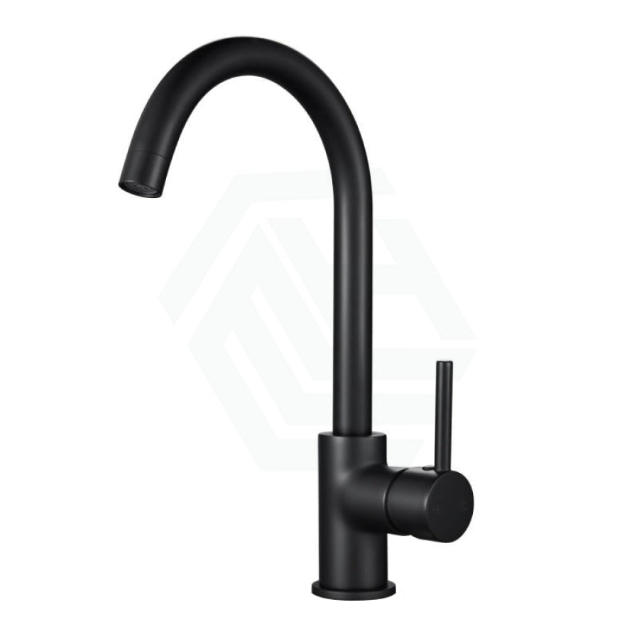 Brass Swivel Kitchen Mixer Tap Black