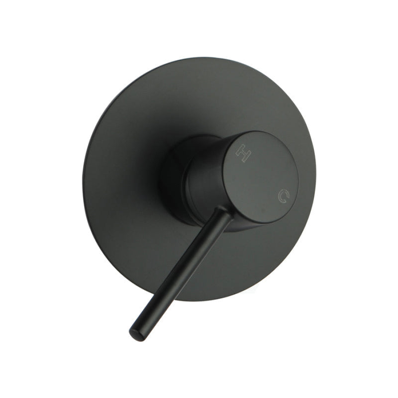 Euro Round Matt Black Shower/bath Wall Mixer Bathroom Products