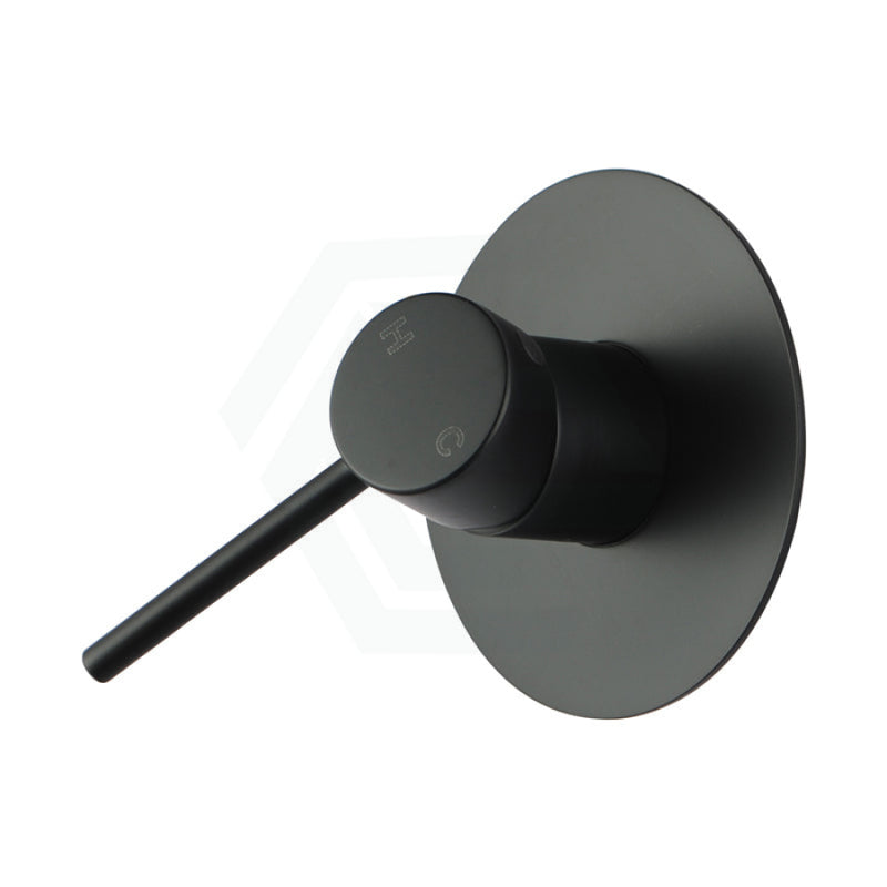 Euro Round Matt Black Shower/bath Wall Mixer Bathroom Products