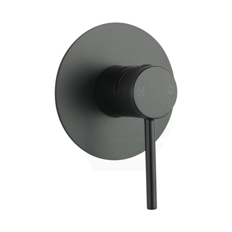 Euro Round Matt Black Shower/bath Wall Mixer Bathroom Products