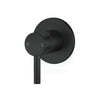 Euro Round Matt Black Shower/Bath Wall Mixer Mixers