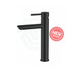 Euro Round Solid Brass Black Tall Basin Mixer Bathroom Vanity Tap Mixers