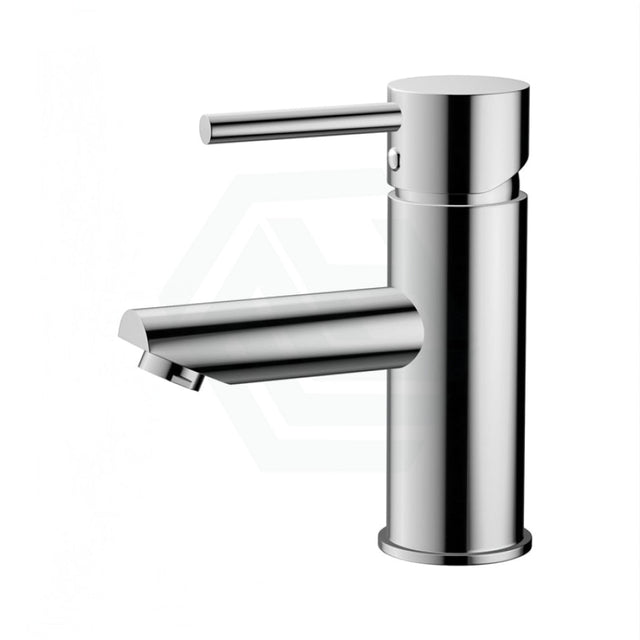 Euro Round Solid Brass Chrome Basin Mixer Tap Vanity Short Mixers