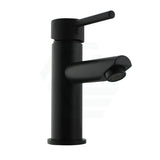 Euro Round Solid Brass Matt Black Basin Mixer Tap Bathroom Products