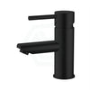 Euro Round Solid Brass Matt Black Basin Mixer Tap Bathroom Short Mixers