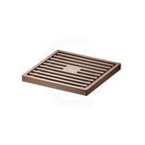 Fienza 100Mm Square Slim Grate Floor Waste 88Mm Outlet Rose Gold Wastes