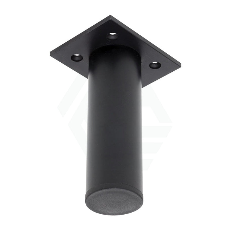 Fienza 120Mm Round Matte Black Bathroom Vanity Leg