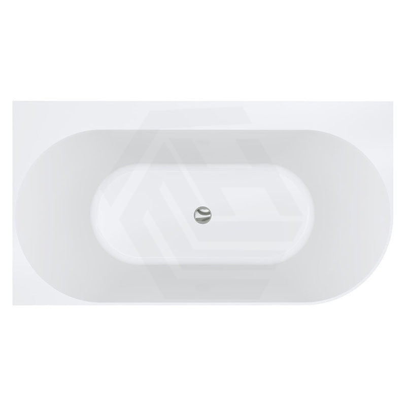 Fienza 1400mm Chloe Bathtub Left/Right Corner Acrylic Gloss White NO Overflow