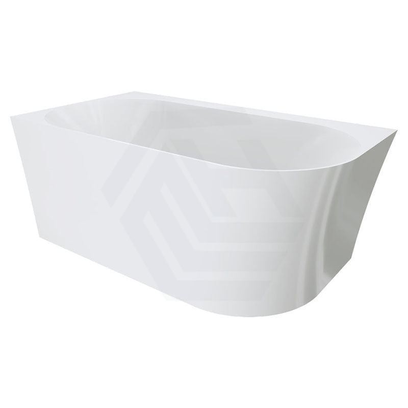 Fienza 1400mm Chloe Bathtub Left/Right Corner Acrylic Gloss White NO Overflow