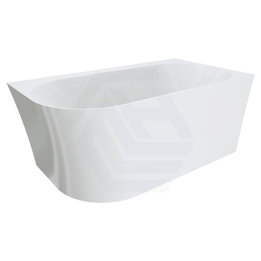 Fienza 1400mm Chloe Bathtub Left/Right Corner Acrylic Gloss White NO Overflow