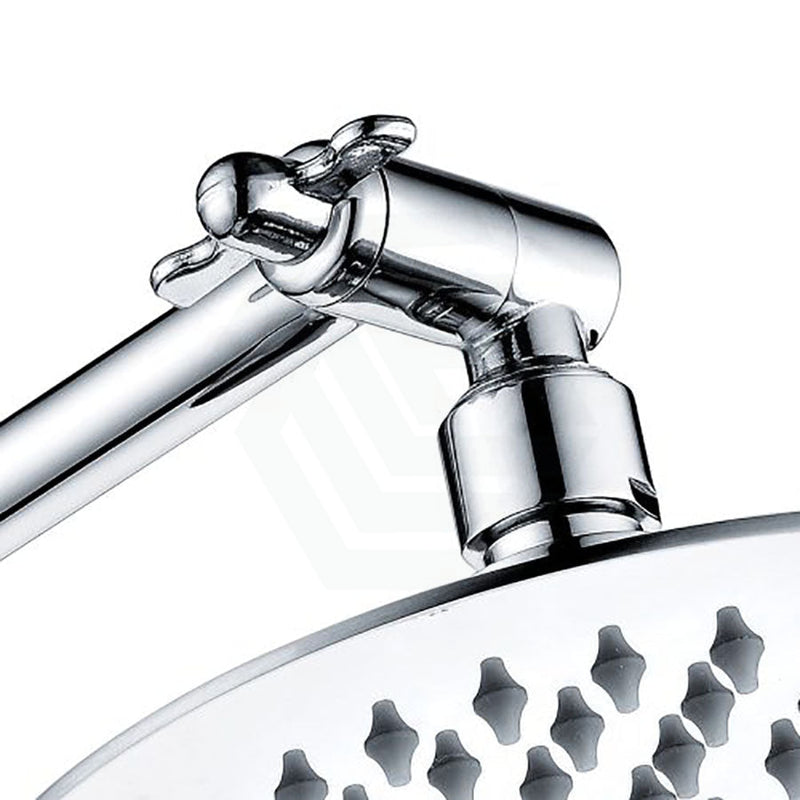 Fienza 150Mm Round Chrome Shower Head With Swivel Arm Heads