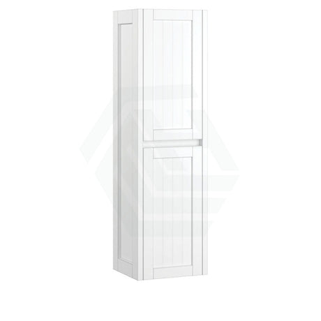 Fienza 400x350x1400mm Hampton Wall Hung Bathroom Vanity Tall Boy Satin White MDF Board