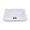 Fienza 420x420x105mm Classique Matt White Cast Stone Above Counter Basin