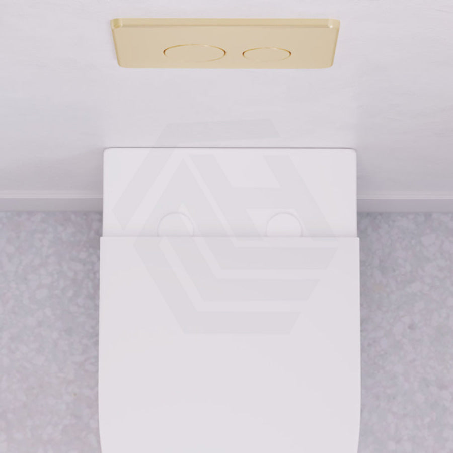 Fienza 50Mm Matt White Round Seat Hinge Covers For Standard Seats Toilet Accessories