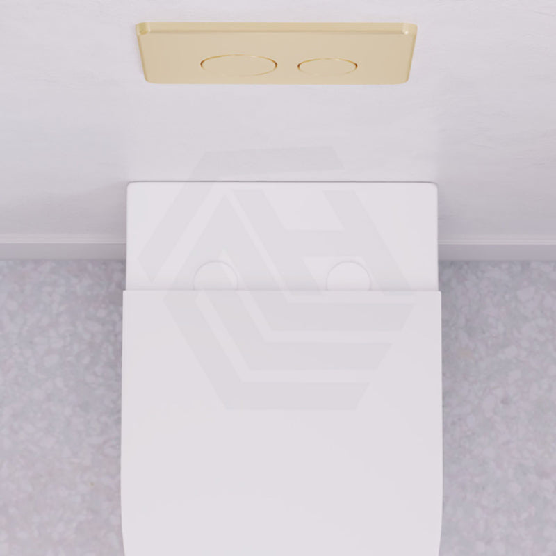 Fienza 50Mm Matt White Round Seat Hinge Covers For Standard Seats Toilet Accessories