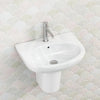 Fienza 560X440X145Mm Stella Care Wall Hung Gloss White Ceramic Basin With Integral Shroud 1 Or 3