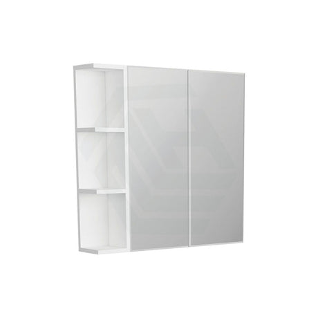 600/750/900/1200mm Bevel Edge Gloss White MDF board Mirror Shaving Cabinet 1 Side Shelf