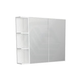 600/750/900/1200mm Bevel Edge Gloss White MDF board Mirror Shaving Cabinet 1 Side Shelf