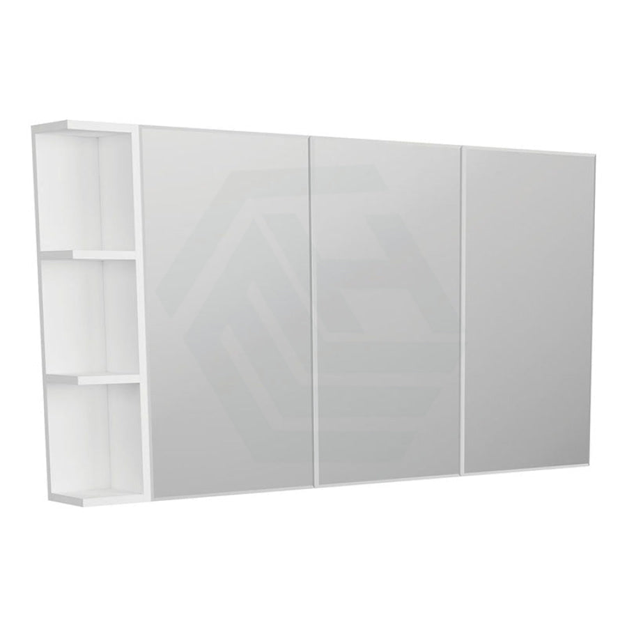 600/750/900/1200mm Bevel Edge Gloss White MDF board Mirror Shaving Cabinet 1 Side Shelf