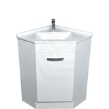 600/900mm Corner Vanity Gloss White E0 Board Freestanding Kickboard Cabinet for Bathroom