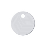 60mm Round Matt White Seat Hinge Covers for Slim Seats