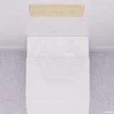 60mm Round Matt White Seat Hinge Covers for Slim Seats