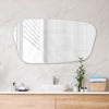 Fienza 650/1200Mm Capriccio Matt White Asymmetrical Special Shape Framed Wall Mirror Mirrors