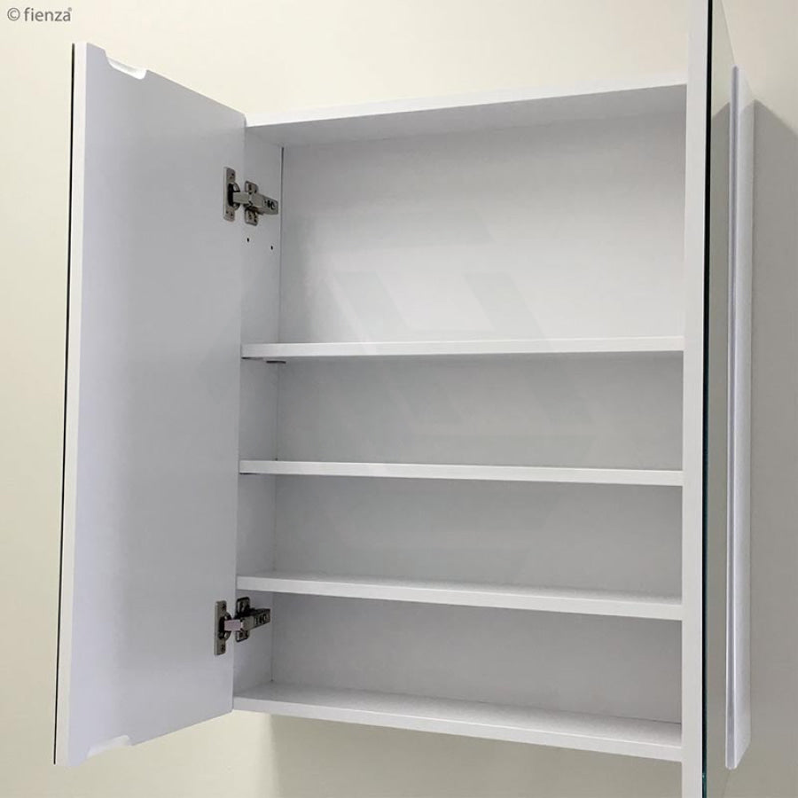 600/750/900/1200mm Pencil Edge Gloss White MDF board Mirror Shaving Cabinet 1 Side Shelf