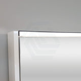 Fienza 750/900/1200Mm Led Pencil Edge Mirror Cabinet With Display Shelf Gloss White Shaving Cabinets