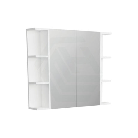 600/750/900/1200Mm Pencil Edge Gloss White Mdf Board Mirror Shaving Cabinet 2 Side Shelves Cabinets