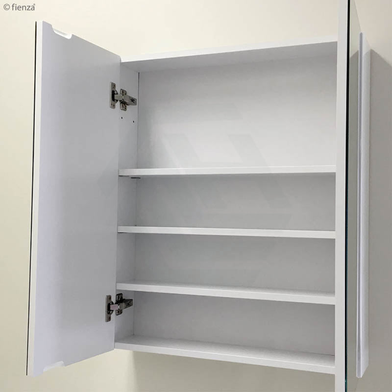 600/750/900/1200mm Pencil Edge Gloss White MDF board Mirror Shaving Cabinet 2 Side Shelves