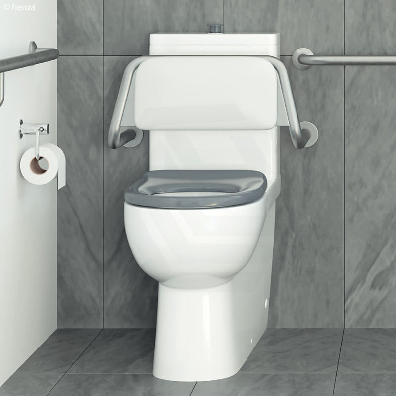 Fienza Accessible Toilet Care Kit 2 With Left-Hand 40° Rail Semi-Recessed Basins