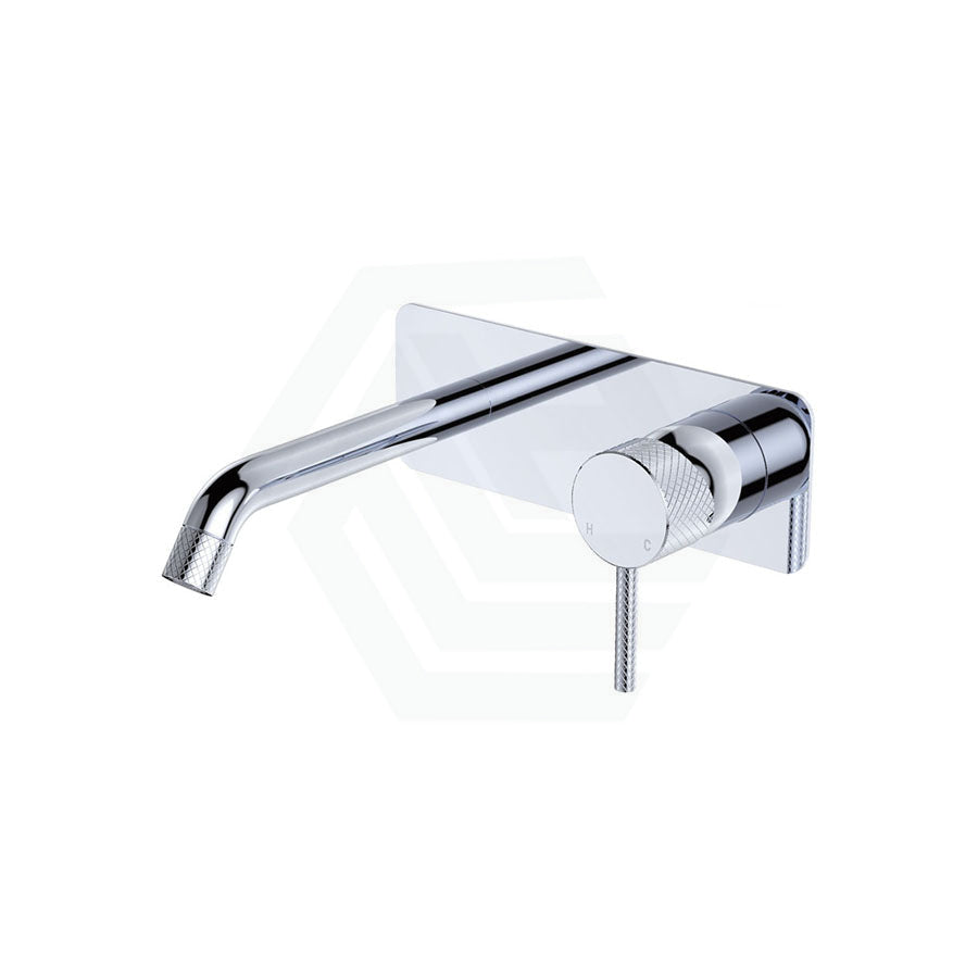 Fienza Axle 160/200Mm Outlet Chrome Basin/Bath Wall Mixer Dress Kit Only Soft Square Plate