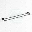 Fienza Axle 900Mm Double Towel Rail Matte Black Rails