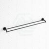 Fienza Axle 900Mm Double Towel Rail Matte Black Rails