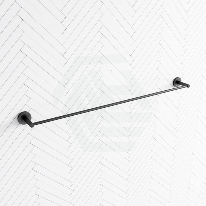 Fienza Axle 900Mm Single Towel Rail Matte Black Rails