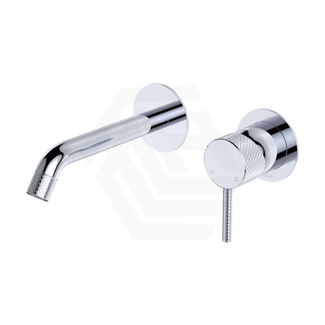 Fienza Axle Chrome Basin/Bath Wall Mixer Dress Kit Only Small Round Plates 160Mm Outlet