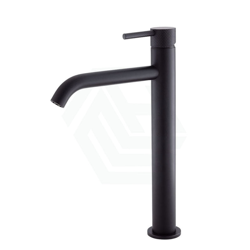 Fienza Axle Tall Basin Mixer Matt Black Solid Brass Blacktall Mixers