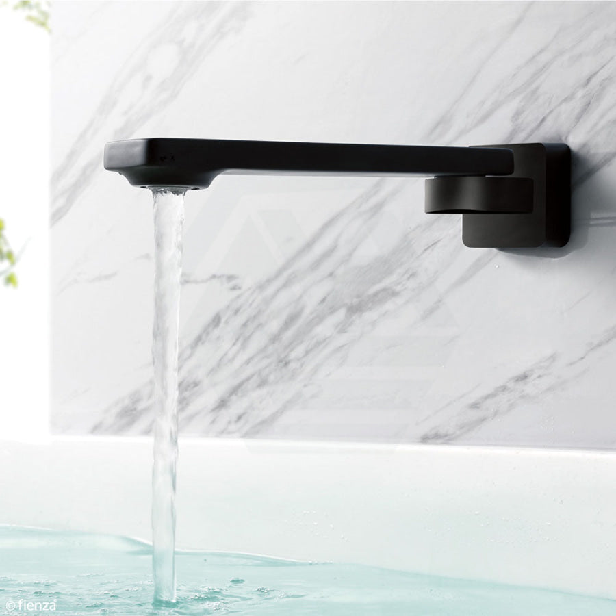 Fienza Black Koko Swivel Bath Outlet Wall Spouts