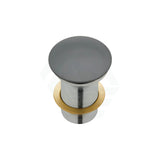 Fienza Cast Stone Cap Pop-Up Waste 32Mm No Overflow Matte Grey Basin Pop Up Wastes