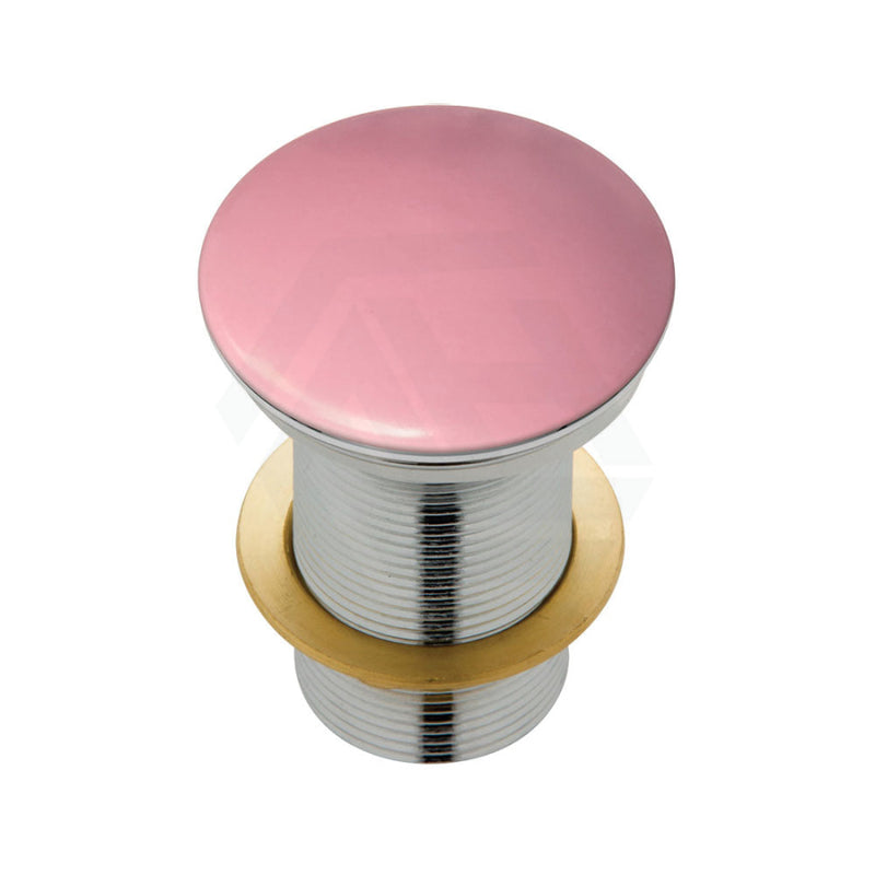 Ceramic Cap Pop-Up Waste No Overflow Matte Pink