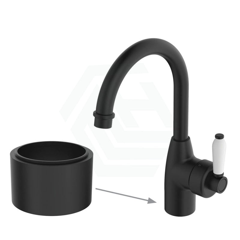 Eleanor 30mm Base Riser for Basin Mixers Matt Black