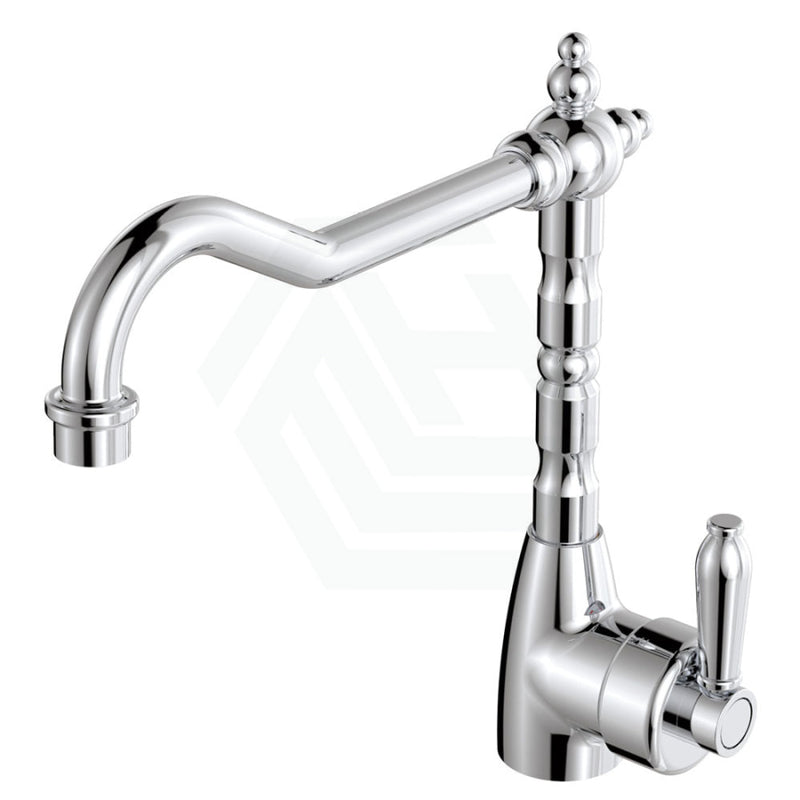 Eleanor Shepherds Crook Sink Mixer, Chrome / Chrome