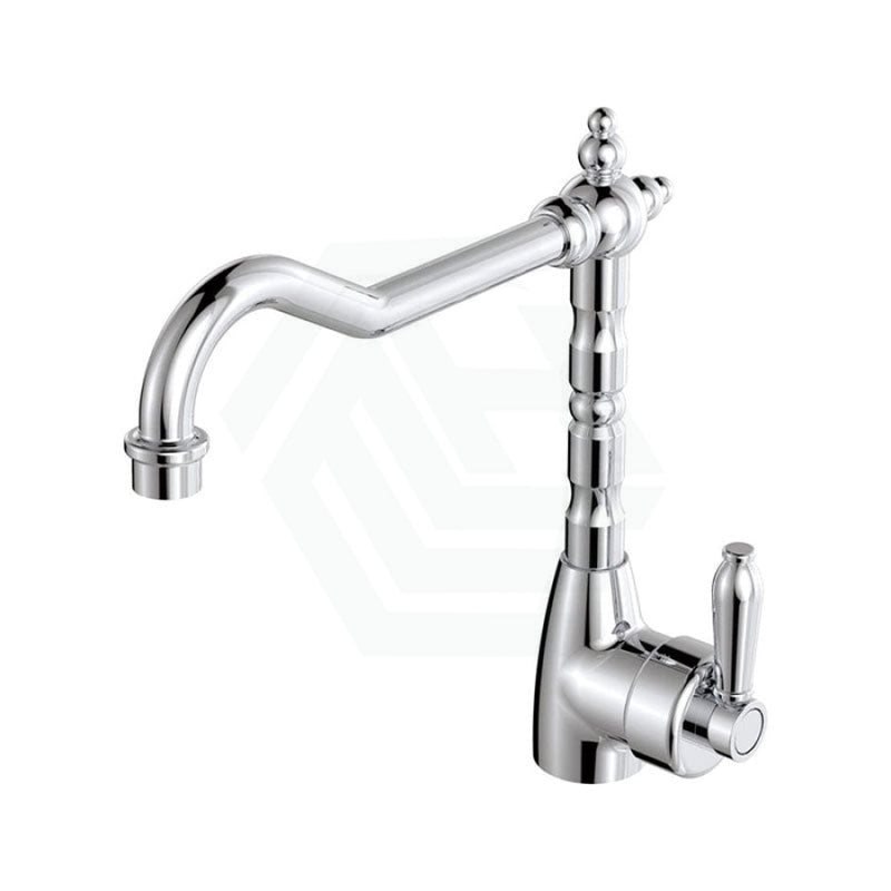 Fienza Eleanor Shepherds Crook Sink Mixer Chrome / Swivel Mixers