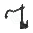 Fienza Eleanor Shepherds Crook Sink Mixer Matt Black / Swivel Mixers